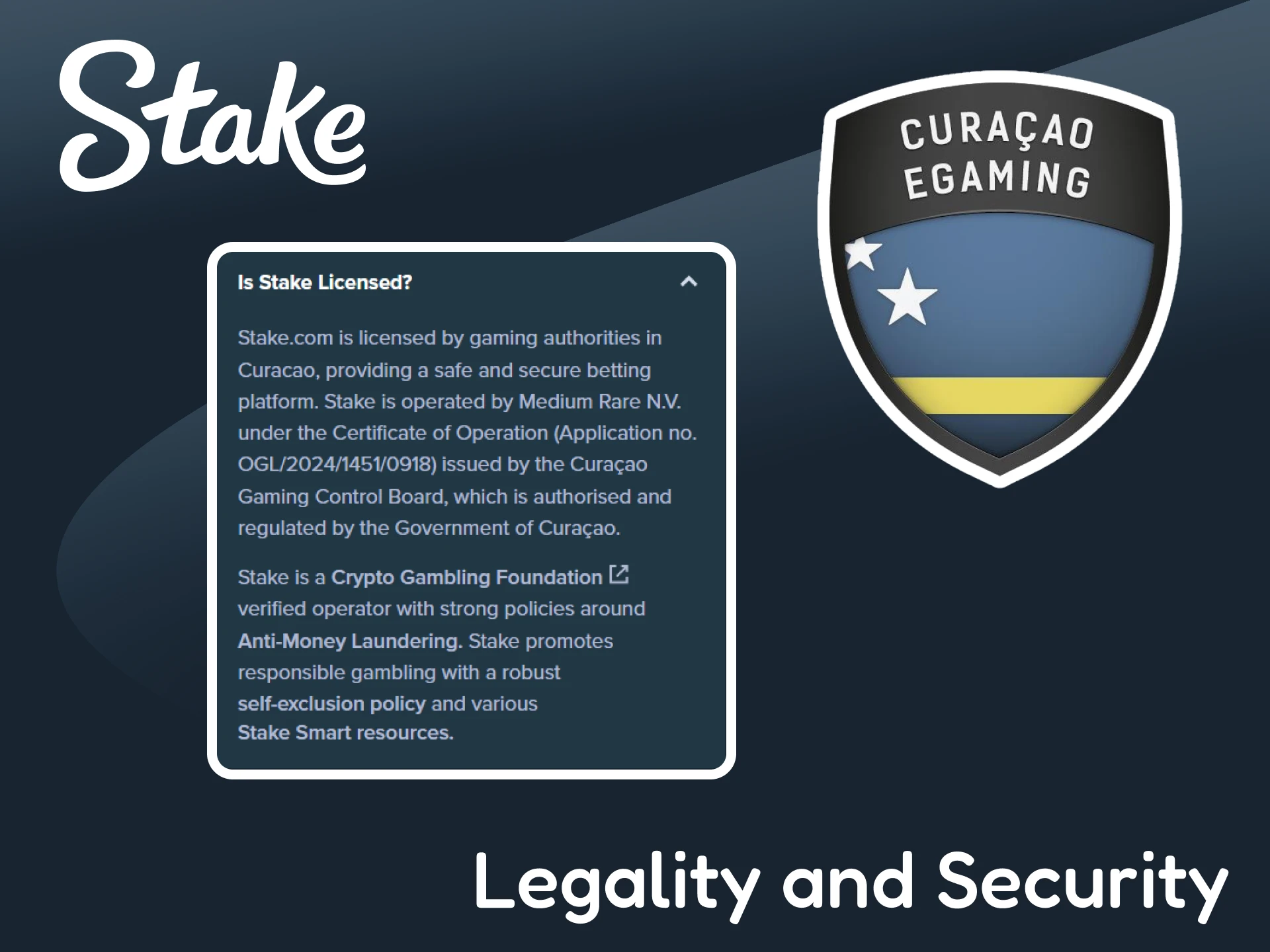 The Stake platform is fully legal and secure for users.