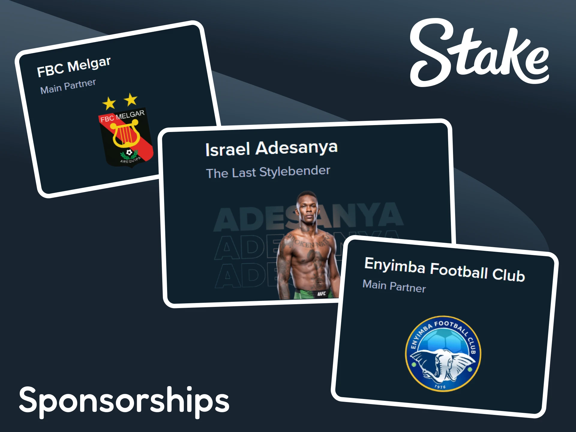See all the sponsors of the Stake platform.
