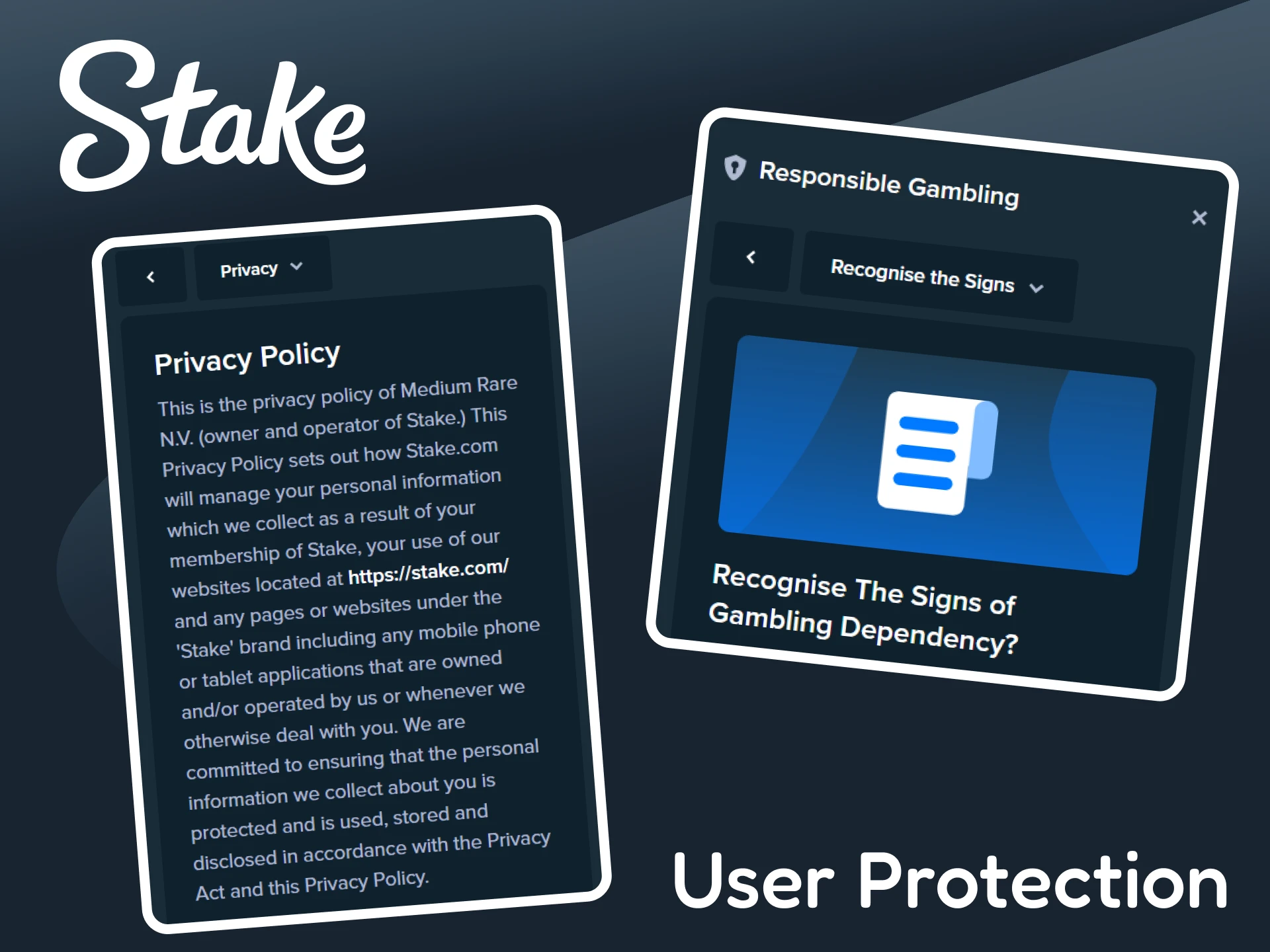The Stake platform protects its users and their data.