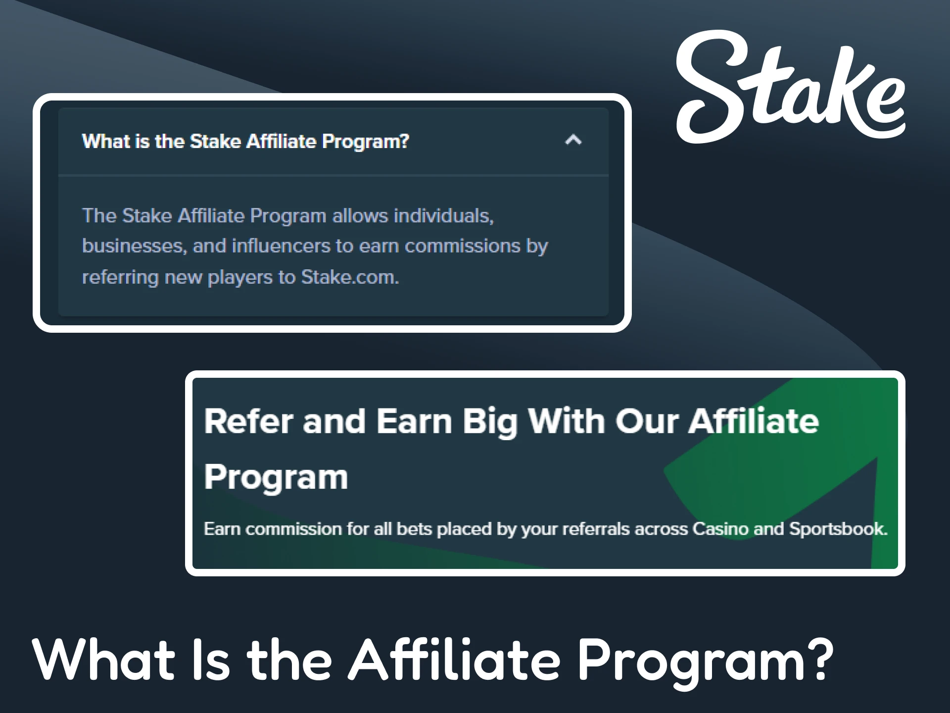 Learn about the Stake affiliate program.