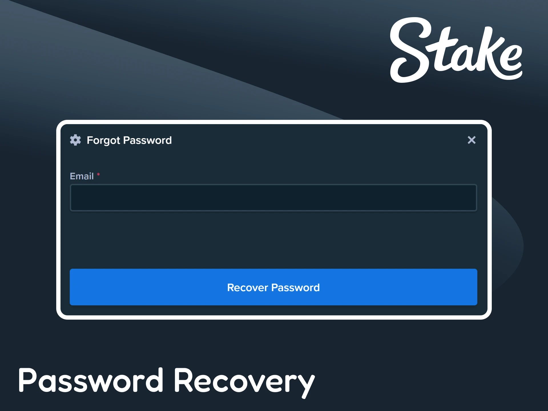 Learn how to recover your password on the Stake platform.