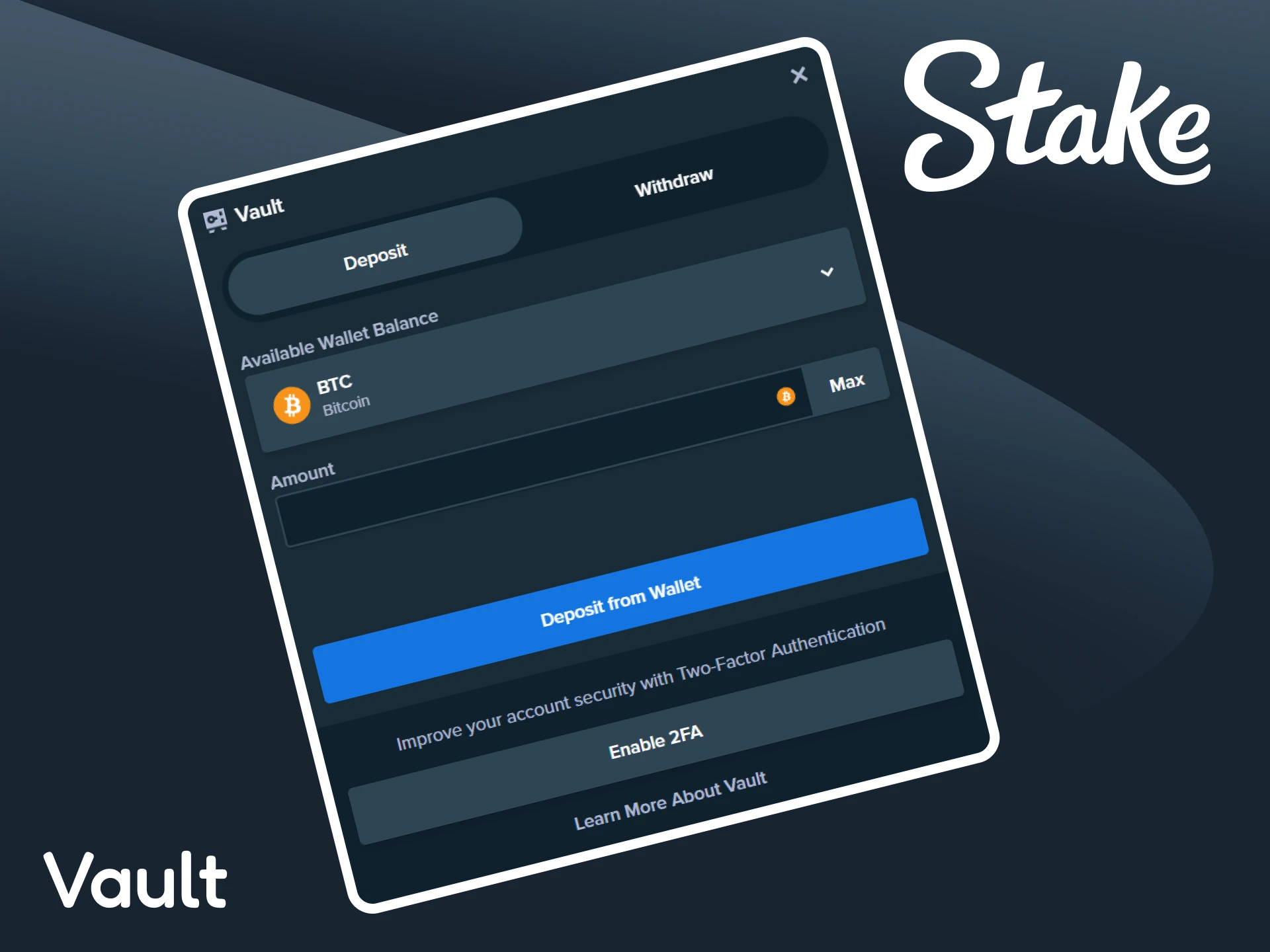 Learn about Vault on the Stake platform.