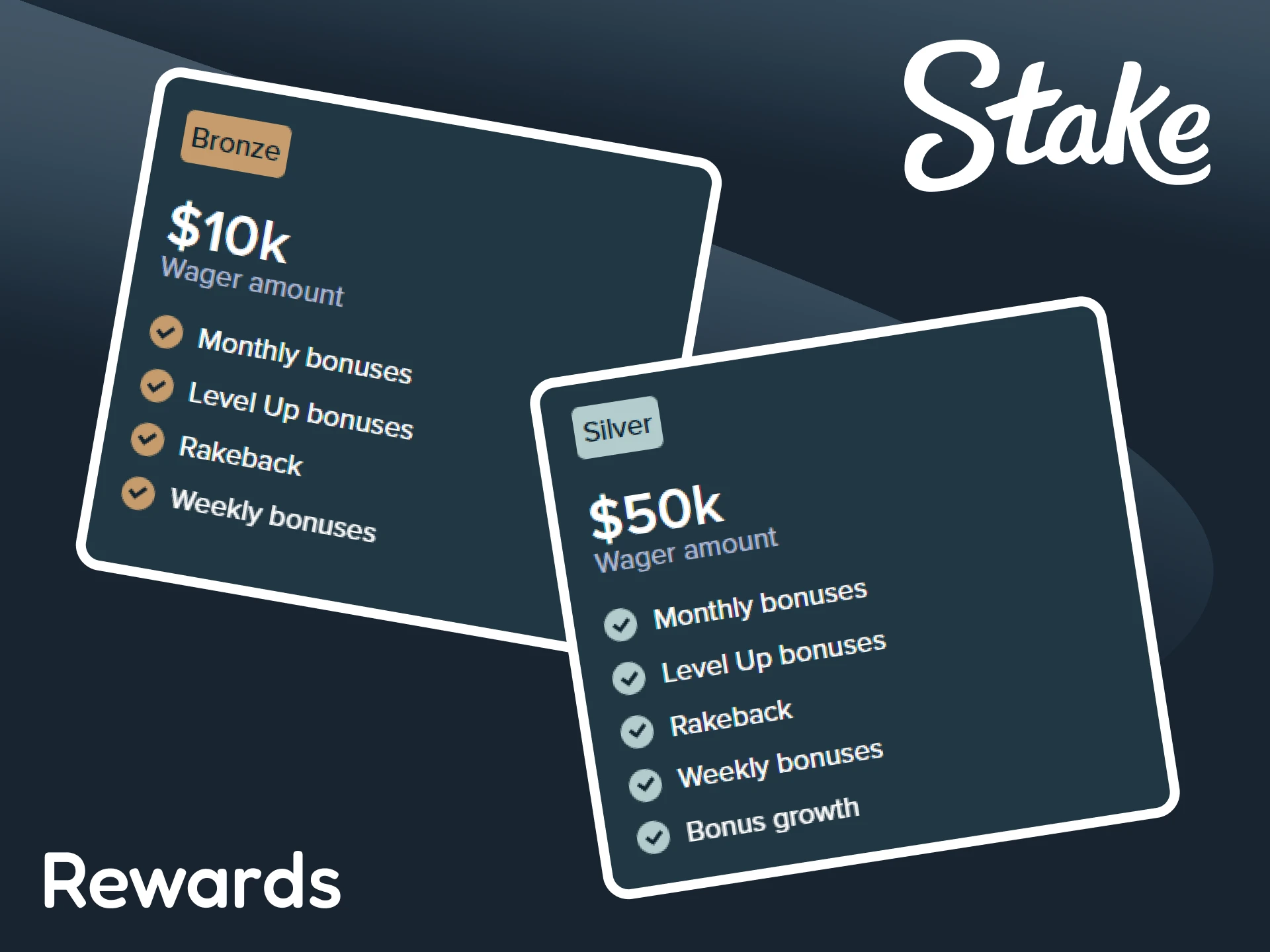 Get rewards for joining the Stake VIP club.