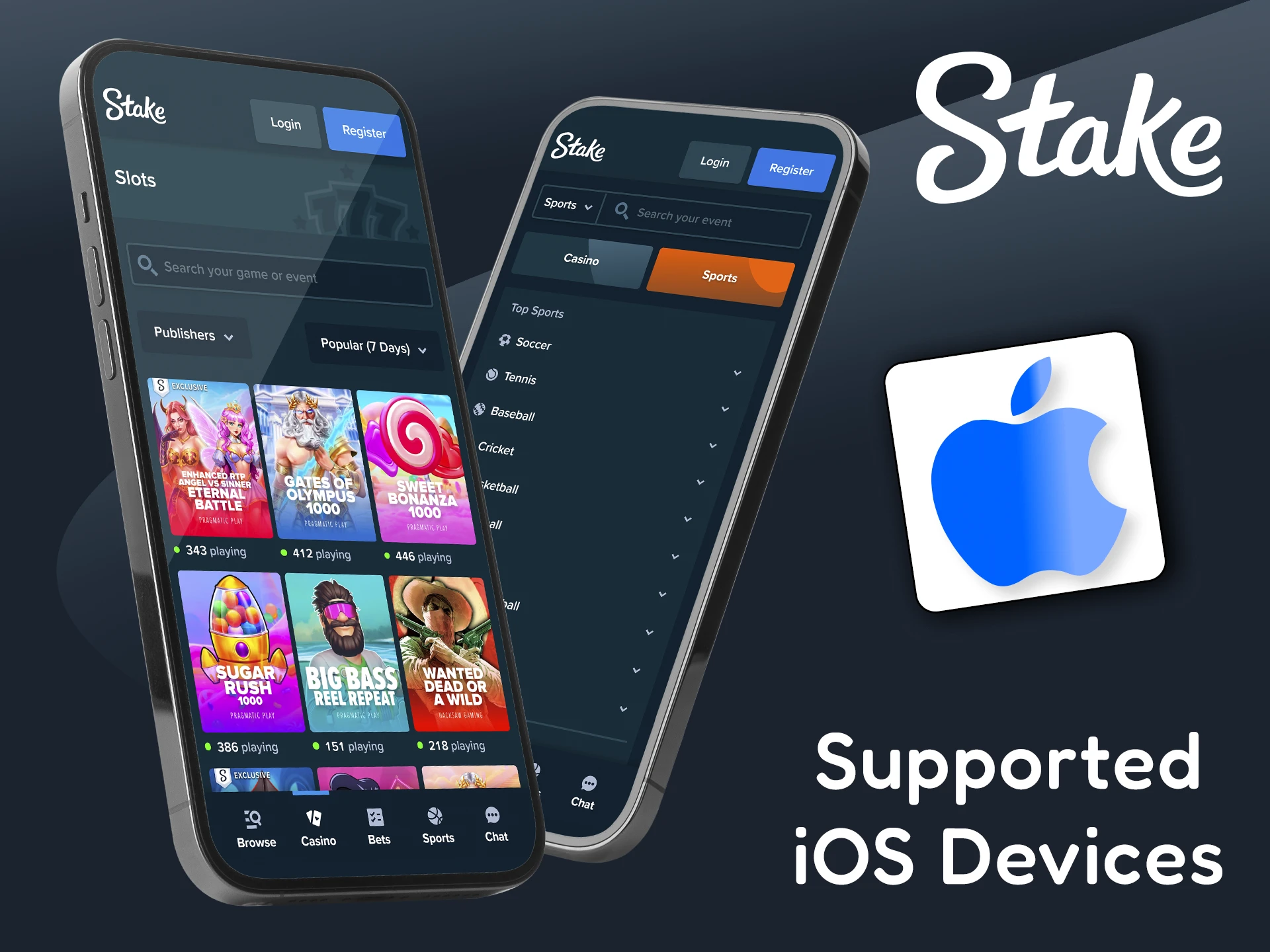Check out the list of all iOS devices on which you'll be able to use the Stake app without any problems.